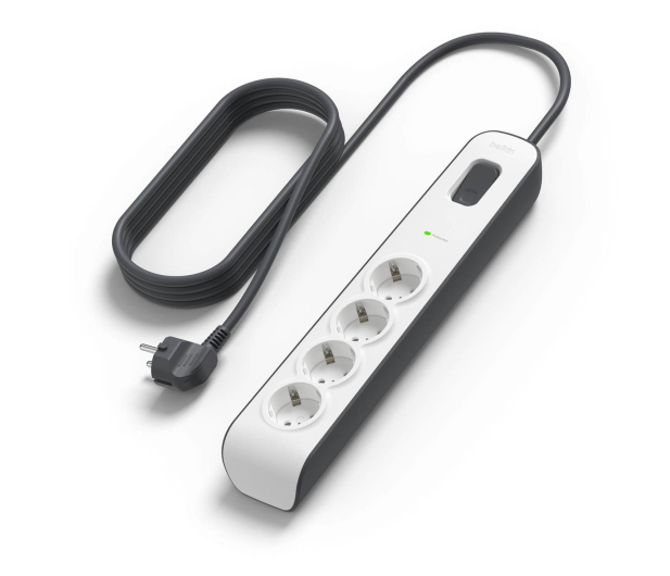 BELKIN Listwa zasilająca przeciwprzepięciowa 525J, 4 gniazda - 1330418 - zdjęcie 2